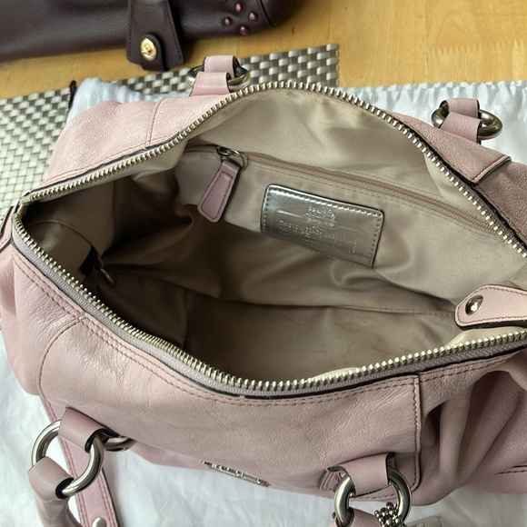 Limited edition Coach Madison bag soft leather shoulder bag blush pink - Picture 5 of 8